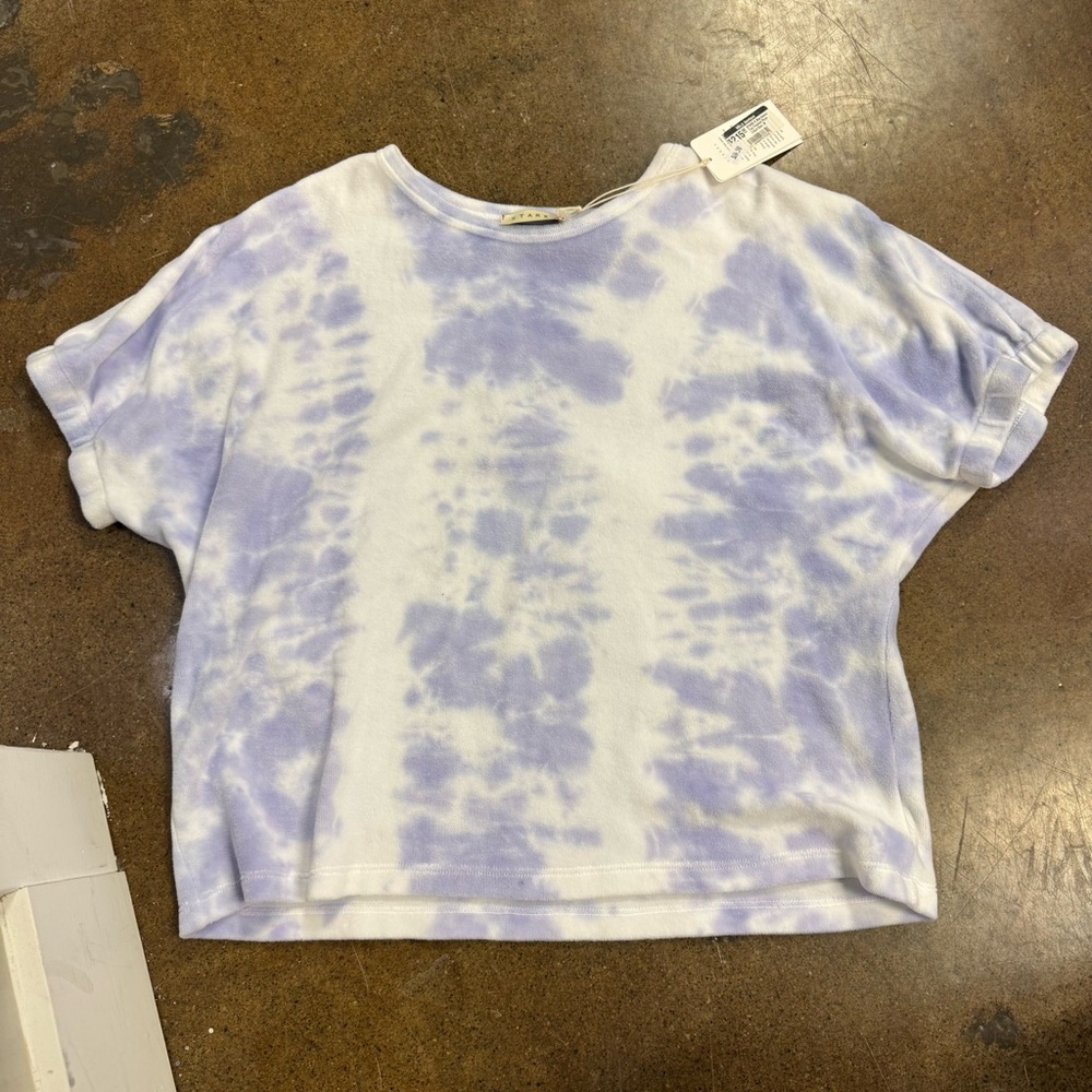 Lavender Tie-Dye Short Sleeve Top